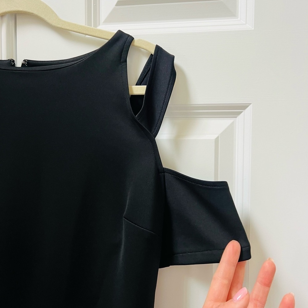 Bold Elements beautiful black stretchy dress sz large - Picture 2 of 6